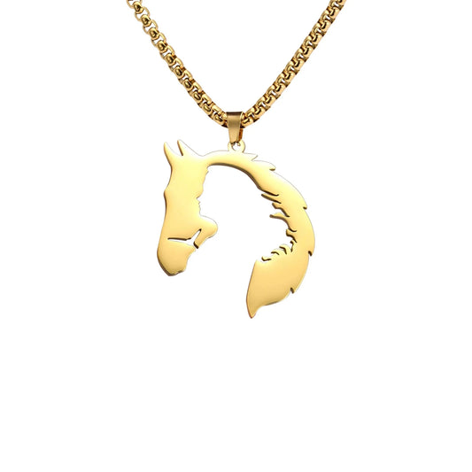 Paard en Meisje in Ketting | Unieke hanger voor de échte paardenliefhebber