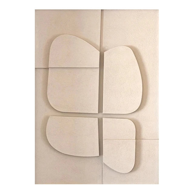 3D Effect Geometrische Canvas Look Afdruk | Geef jouw interieur een elegante touch!