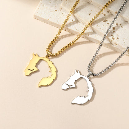 Paard en Meisje in Ketting | Unieke hanger voor de échte paardenliefhebber