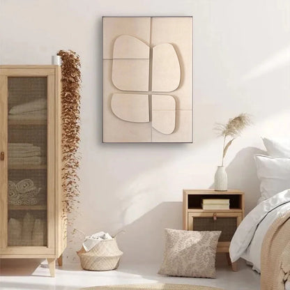 3D Effect Geometrische Canvas Look Afdruk | Geef jouw interieur een elegante touch!